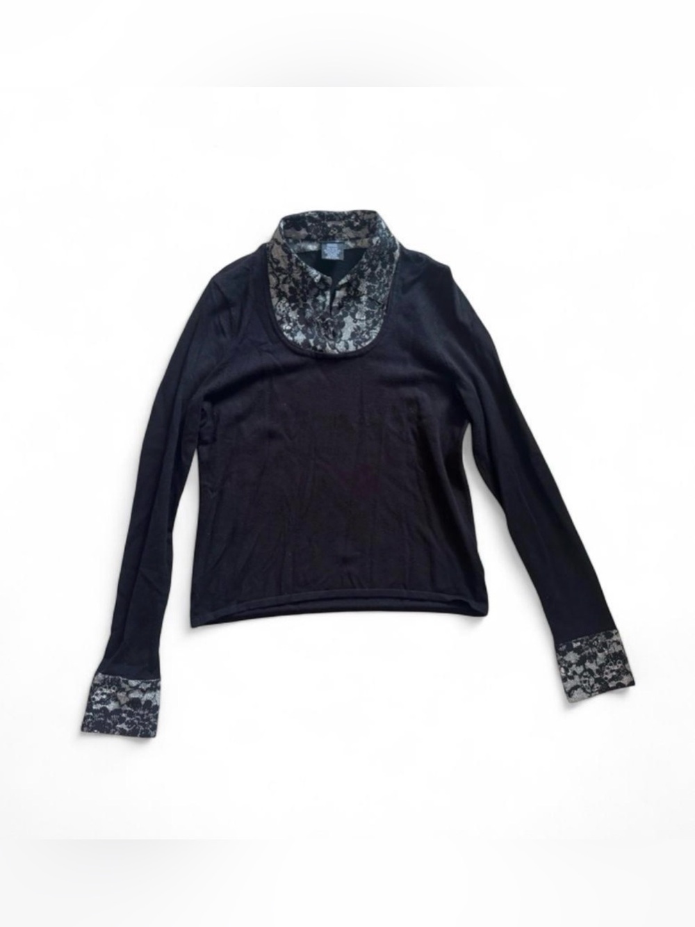 Y2K layered look sweater